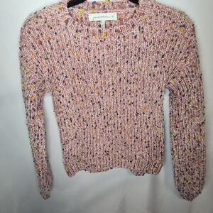 Gardenia Pink Speckled Knit Sweater